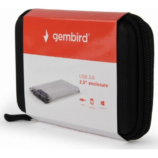 Gembird Διάφανη Θήκη Σκληρού Δίσκου 2.5" ,SATA III, USB 3.0 & Τσαντάκι Μεταφοράς (EE2-U3S9-6) Gembird Διάφανη Θήκη Σκληρού Δίσκου 2.5" ,SATA III, USB 3.0 & Τσαντάκι Μεταφοράς (EE2-U3S9-6)