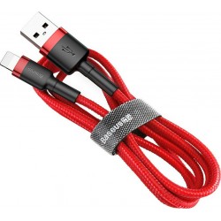 Baseus Cafule Cable USB to Lightning 1.5A 2M Red+Black (CALKLF-C09)