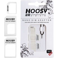 Noosy Αντάπτορας Κάρτας SIM Nano-SIM Adapter Kit (3-in-1)