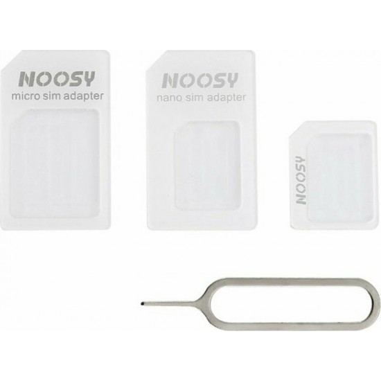 Noosy Αντάπτορας Κάρτας SIM Nano-SIM Adapter Kit (3-in-1) Noosy Αντάπτορας Κάρτας SIM Nano-SIM Adapter Kit (3-in-1)