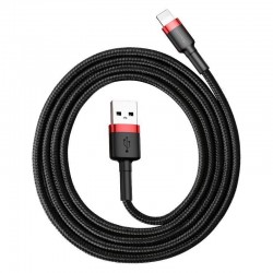 Baseus Cafule Cable USB to Lightning 1.5A 2M Black+Red (CALKLF-C19)