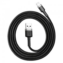 Baseus Cafule Cable USB to Lightning 2.4A 0.5M Gray+Black (CALKLF-AG1)