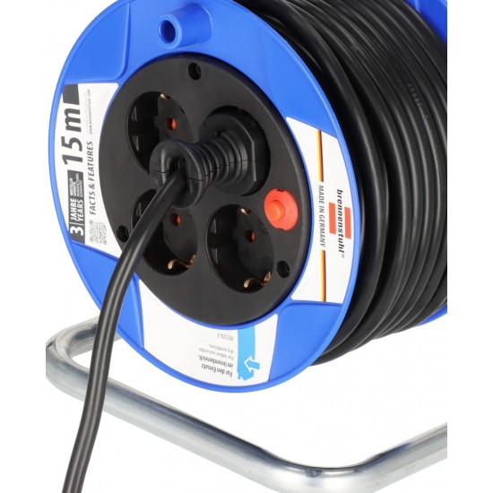 Brennenstuhl Garant Compact Μπαλαντέζα 4 Θέσεων με Καλώδιο 15m/ H05VV-F/ 3G1,5 Black (1079180004) Brennenstuhl Garant Compact Μπαλαντέζα 4 Θέσεων με Καλώδιο 15m/ H05VV-F/ 3G1,5 Black (1079180004)