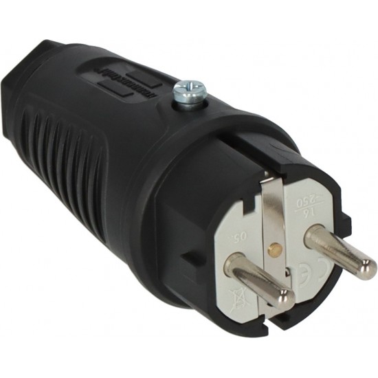 Brennenstuhl Αρσενικό Βύσμα Schuko με Γείωση, 230V/16A, IP54, Black (1082040020) Brennenstuhl Αρσενικό Βύσμα Schuko με Γείωση, 230V/16A, IP54, Black (1082040020)