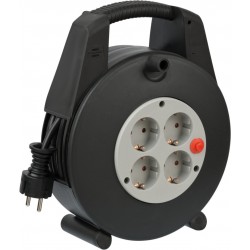 Brennenstuhl Vario-Line Μπαλαντέζα 4 Θέσεων με Καλώδιο 15m/ H05VV-F/ 3G1,5 Black/Light Grey (1094200)