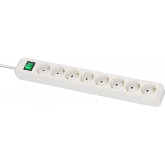 Brennenstuhl Eco-Line Πολύπριζο Ασφαλείας 8 Θέσεων με Διακόπτη και Καλώδιο 3m/ H05VV-F/ 3G1,5 White (1159320018) Brennenstuhl Eco-Line Πολύπριζο Ασφαλείας 8 Θέσεων με Διακόπτη και Καλώδιο 3m/ H05VV-F/ 3G1,5 White (1159320018)