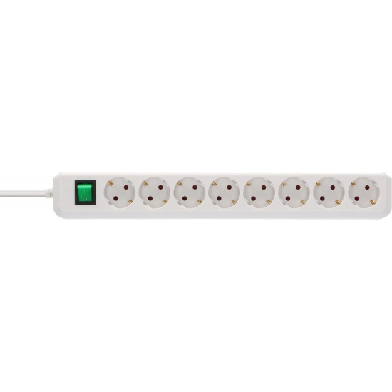 Brennenstuhl Eco-Line Πολύπριζο Ασφαλείας 8 Θέσεων με Διακόπτη και Καλώδιο 3m/ H05VV-F/ 3G1,5 White (1159320018) Brennenstuhl Eco-Line Πολύπριζο Ασφαλείας 8 Θέσεων με Διακόπτη και Καλώδιο 3m/ H05VV-F/ 3G1,5 White (1159320018)