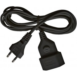 Brennenstuhl Καλώδιο Προέκτασης 3m/ H03VVH2-F/ 2*0,75 Black (1161790)