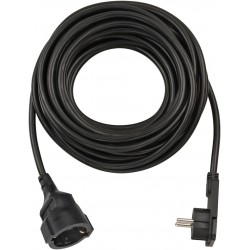 Brennenstuhl Καλώδιο Προέκτασης με Επίπεδο Φις 10m/ H05VV-F/ 3G1,5 Black (1168980010)