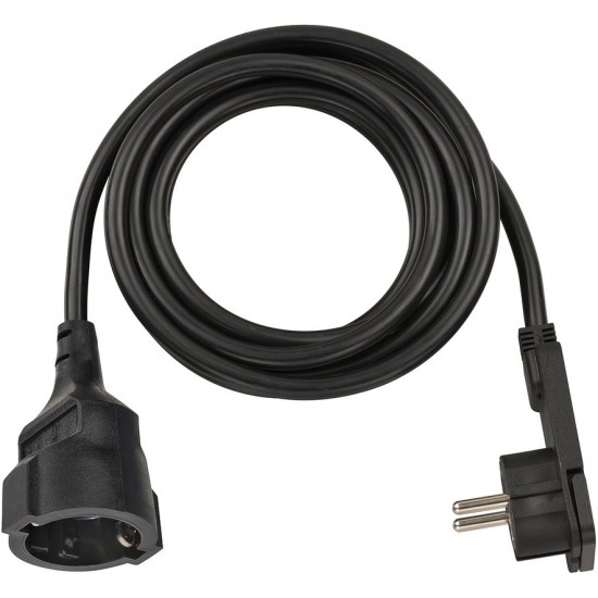 Brennenstuhl Καλώδιο Προέκτασης με Επίπεδο Φις 3m/ H05VV-F/ 3G1,5 Black (1168980030) Brennenstuhl Καλώδιο Προέκτασης με Επίπεδο Φις 3m/ H05VV-F/ 3G1,5 Black (1168980030)