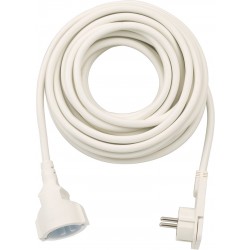 Brennenstuhl Καλώδιο Προέκτασης με Επίπεδο Φις 10m/ H05VV-F/ 3G1,5 White (1168980210)