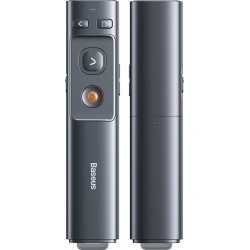 Baseus Orange Dot Wireless Presenter (Red Laser) Grey (ACFYB-0G)