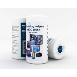Gembird Καθαριστικά Μαντηλάκια Alcohol Cleaning Micro-Fiber Wipes (100 τμχ)