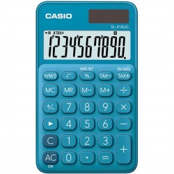 Casio Αριθμoμηχανή Τσέπης 10 Ψηφίων Blue (SL-310UC-BU)