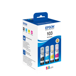 Epson 103 Γνήσιο Πακέτο 4 Μελανιών Εκτυπωτή InkJet (Κίτρινο / Κυανό / Ματζέντα / Μαύρο)