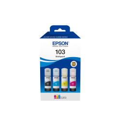 Epson 103 Γνήσιο Πακέτο 4 Μελανιών Εκτυπωτή InkJet (Κίτρινο / Κυανό / Ματζέντα / Μαύρο)