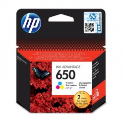 HP 650 Γνήσιο Μελάνι Εκτυπωτή InkJet - Πολύχρωμο (Tri-Color)