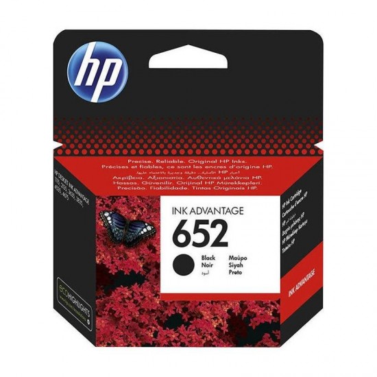 HP 652 Γνήσιο Μελάνι Εκτυπωτή InkJet - Μαύρο HP 652 Γνήσιο Μελάνι Εκτυπωτή InkJet - Μαύρο