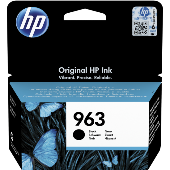 HP 963 Γνήσιο Μελάνι Εκτυπωτή InkJet - Μαύρο HP 963 Γνήσιο Μελάνι Εκτυπωτή InkJet - Μαύρο