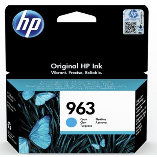 HP 963 Γνήσιο Μελάνι Εκτυπωτή InkJet - Κυανό HP 963 Γνήσιο Μελάνι Εκτυπωτή InkJet - Κυανό