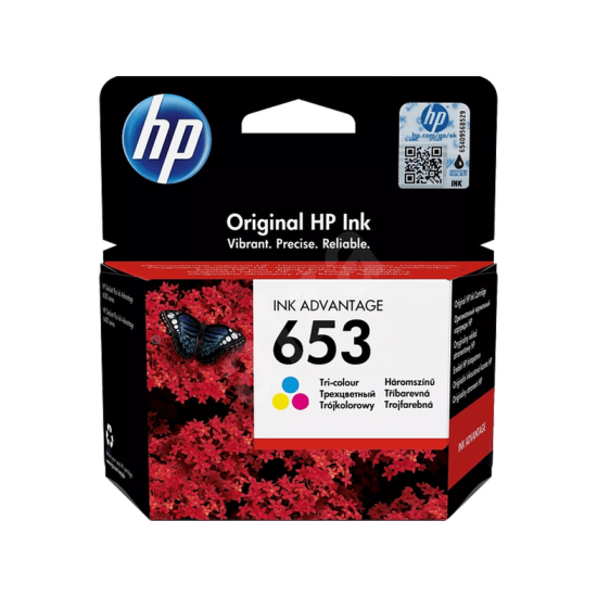 HP 653 Γνήσιο Μελάνι Εκτυπωτή InkJet - Πολύχρωμο (Tri-Color) HP 653 Γνήσιο Μελάνι Εκτυπωτή InkJet - Πολύχρωμο (Tri-Color)