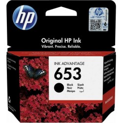 HP 653 Γνήσιο Μελάνι Εκτυπωτή InkJet - Μαύρο