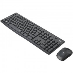 Logitech MK295 Silent Ασύρματο Σετ Πληκτρολόγιο & Ποντίκι - Μαύρο