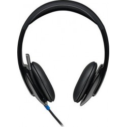 Logitech H540 On Ear Multimedia Ακουστικά με Μικρόφωνο και Σύνδεση USB - Μαύρο