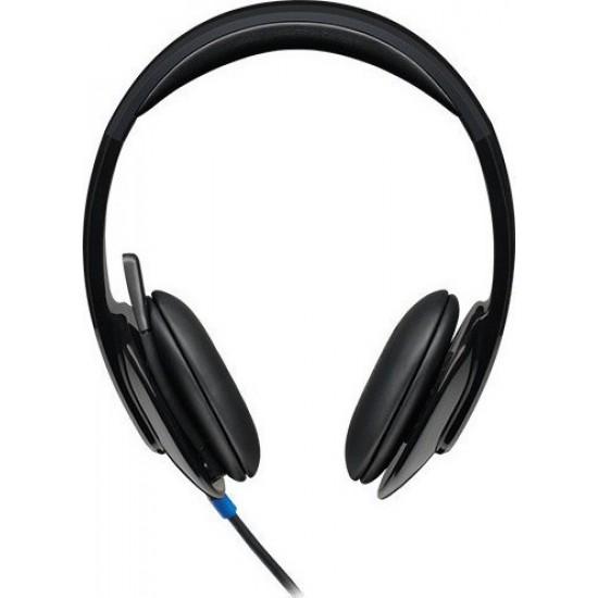 Logitech H540 On Ear Multimedia Ακουστικά με Μικρόφωνο και Σύνδεση USB - Μαύρο