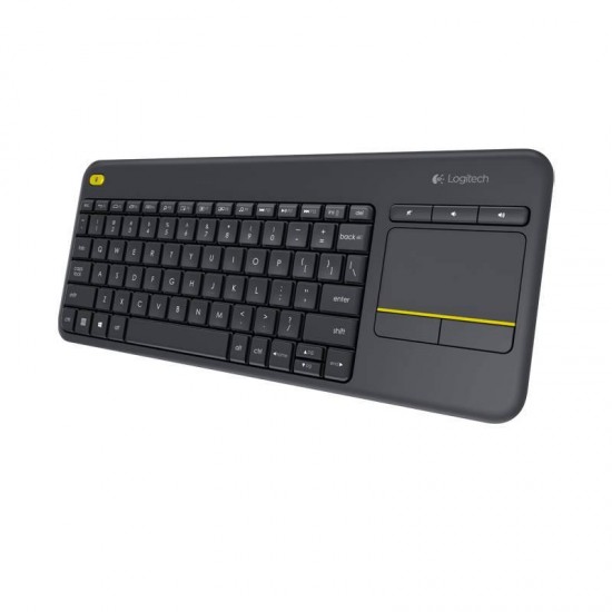 Logitech K400 Plus Ασύρματο Πληκτρολόγιο με Touchpad - Μαύρο Logitech K400 Plus Ασύρματο Πληκτρολόγιο με Touchpad - Μαύρο