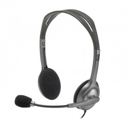 Logitech H110 On Ear Multimedia Ακουστικά με Μικρόφωνο και Σύνδεση - Γκρι