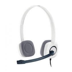 Logitech H150 On Ear Multimedia Ακουστικά με Μικρόφωνο και Σύνδεση - Λευκό