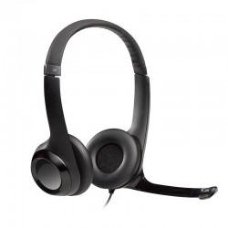 Logitech H390 On Ear Multimedia Ακουστικά με Μικρόφωνο και Σύνδεση USB - Μαύρο