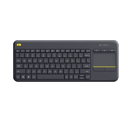 Logitech K400 Plus Ασύρματο Πληκτρολόγιο με Touchpad - Μαύρο