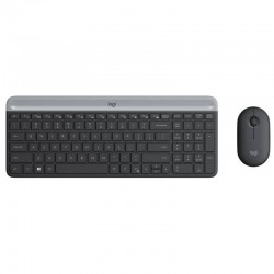 Logitech MK470 Ασύρματο Σετ Πληκτρολόγιο & Ποντίκι - Μαύρο