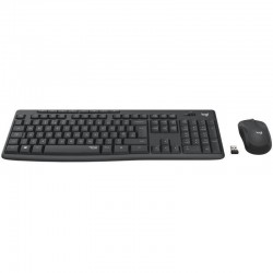 Logitech MK295 Silent Ασύρματο Σετ Πληκτρολόγιο & Ποντίκι - Μαύρο