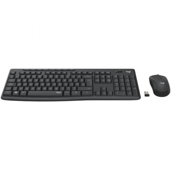 Logitech MK295 Silent Ασύρματο Σετ Πληκτρολόγιο & Ποντίκι - Μαύρο Logitech MK295 Silent Ασύρματο Σετ Πληκτρολόγιο & Ποντίκι - Μαύρο