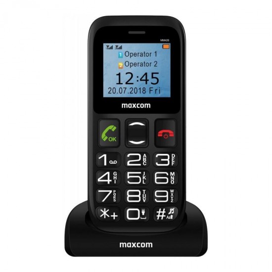 Maxcom Κινητό Με Μεγάλα Πλήκτρα MM426 SE (Dual Sim) Black