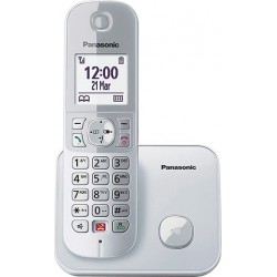 Panasonic KX-TG6851JTS Ασημί - Ασύρματο Τηλέφωνο [Ανοιχτή Ακρόαση]