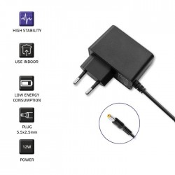 Qoltec Τροφοδοτικό 12W, 12V/1A, 5.5 * 2.5 (52401)
