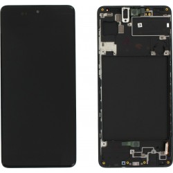 LCD Display Samsung A715F Galaxy A71 Original Full Set Black GH82-22152A (Service Pack)