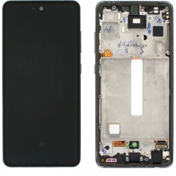 LCD Display Original Samsung A528B Galaxy A52s 5G Black GH82-26861A (Service Pack)