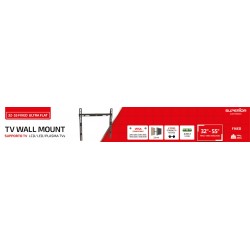 Superior Επιτοίχια Βάση Τηλεόρασης Fixed Ultra Flat 32"-55" (SUPSTV002)