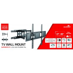 Superior Επιτοίχια Βάση Τηλεόρασης Full Motion Extra Slim 37"-80" (SUPSTV011)