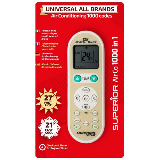 Superior Τηλεχειριστήριο για Κλιματιστικό AirCo (SUPCU002) Superior Τηλεχειριστήριο για Κλιματιστικό AirCo (SUPCU002)