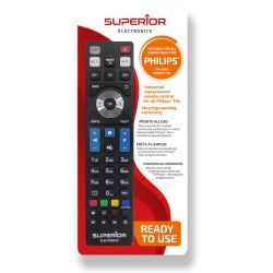 Superior Τηλεχειριστήριο Αντικατάστασης για Philips Smart Black - Plug & Play (SUPTRB010)