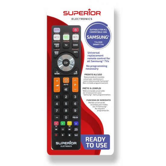 Superior Τηλεχειριστήριο Αντικατάστασης για Samsung Smart Black - Plug & Play (SUPTRB008)