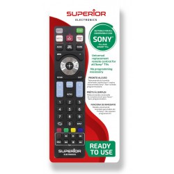 Superior Τηλεχειριστήριο Αντικατάστασης για Sony Smart Black - Plug & Play (SUPTRB009)