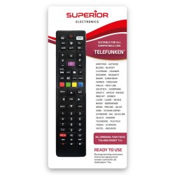 Superior Τηλεχειριστήριο Αντικατάστασης για Telefunken Vestel-Multibrand Smart - Plug & Play (SUPTRB018)