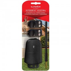 Superior Outdoor Kit Τηλεχειρισμού με 2 Τηλεχειριστήρια και Σταθερή Συχνότητα 433,92 MHz (SUPRK002)